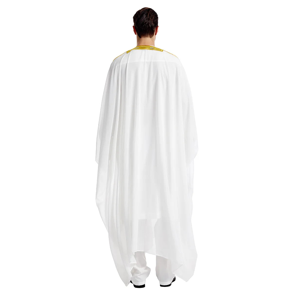 Islamic Clothing Men Robe Arabic Costumes Kaftan Muslim Man Moroccan Casual Long Dress Striped Middle East National Costume