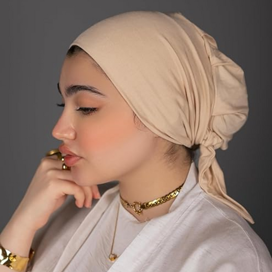 About Crinkled Soft Jersey Hijab (Light orange)