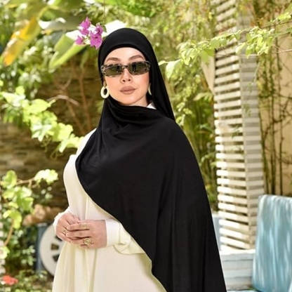 Solid Color Hijab (Black)