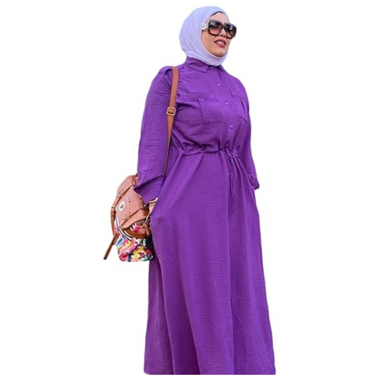 Purple Summer Long Dress for Women