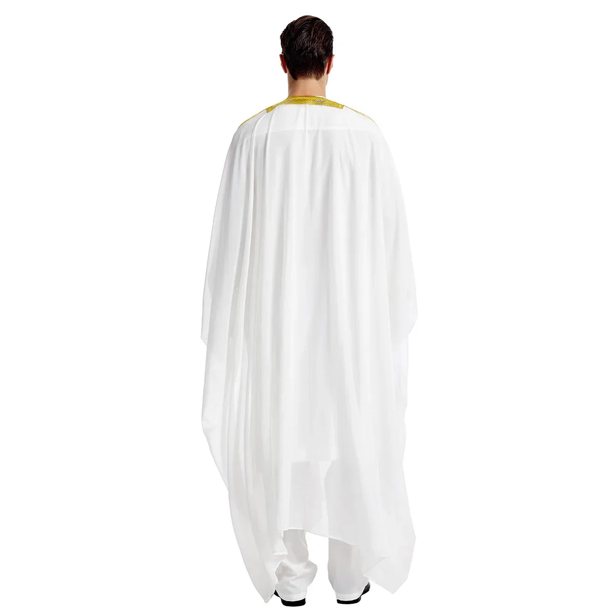 Islamic Clothing Men Robe Arabic Costumes Kaftan Muslim Man Moroccan Casual Long Dress Striped Middle East National Costume
