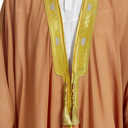 Islamic Clothing Men Robe Arabic Costumes Kaftan Muslim Man Moroccan Casual Long Dress Striped Middle East National Costume