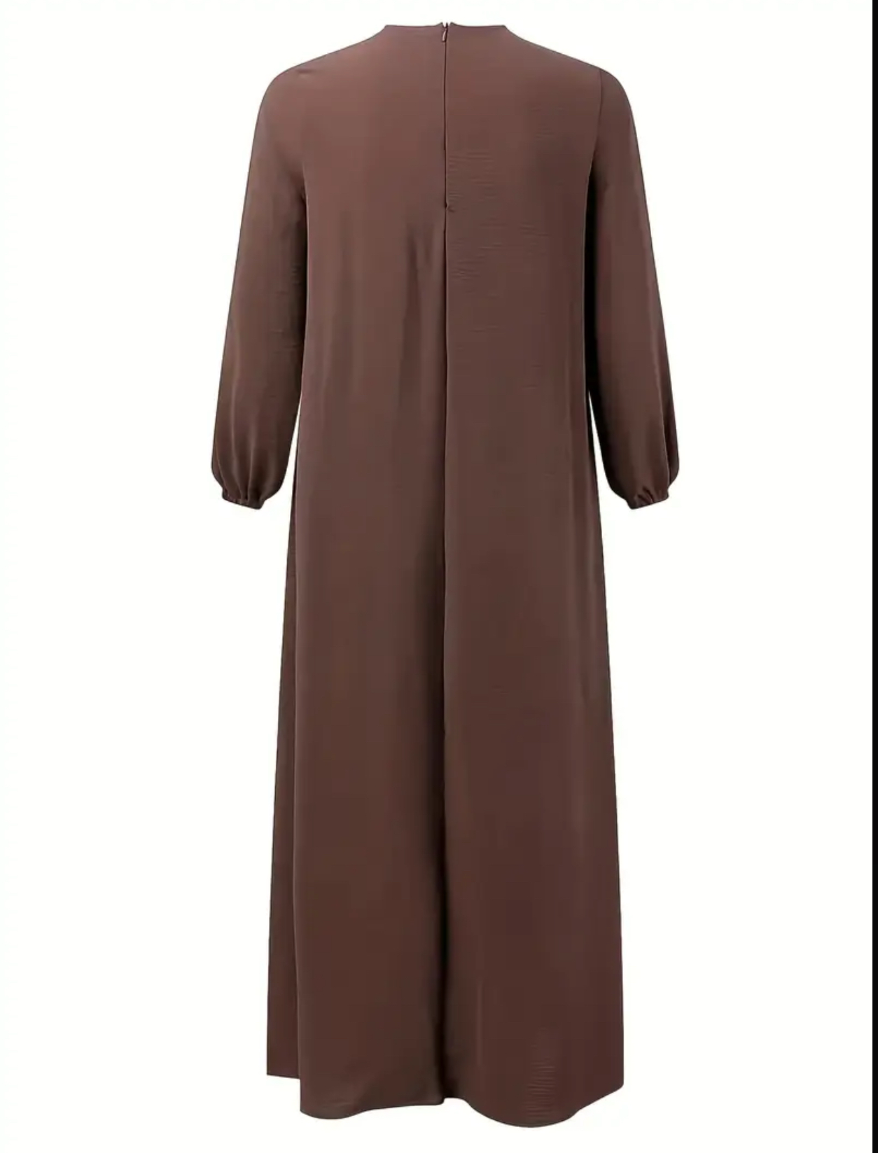 Elegant Lantern-Sleeve Casual Belted Dress
