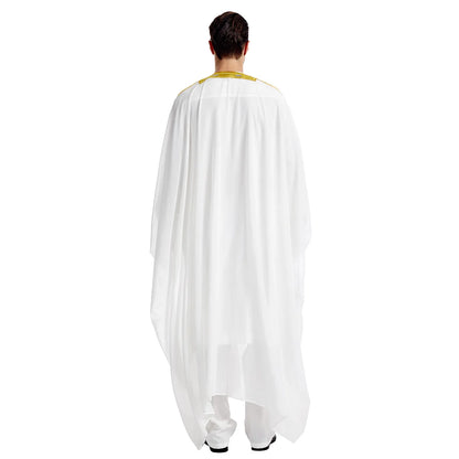 Islamic Clothing Men Robe Arabic Costumes Kaftan Muslim Man Moroccan Casual Long Dress Striped Middle East National Costume